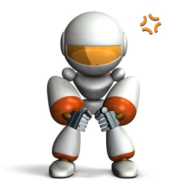 Robot çünkü göz kamaştırıcı kızgın.