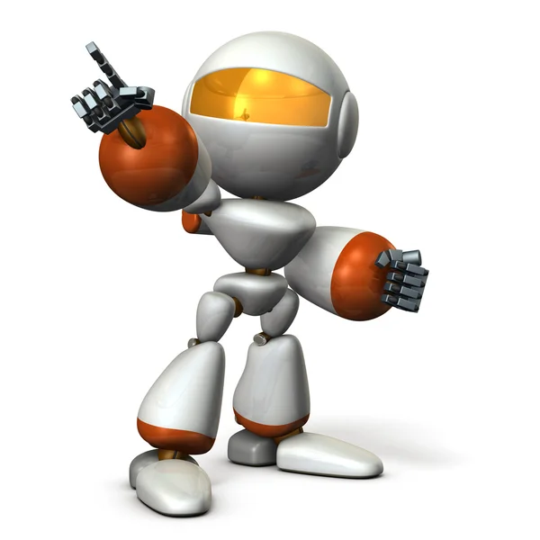 Robot bir hedef işaret ediyor.