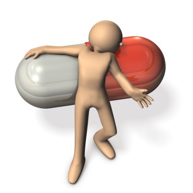 Uyuşturucu bağımlılığı temsil eden soyut 3d çizimler.