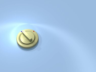 Döndürme düğmesi kapat. 3B görüntüleme. 