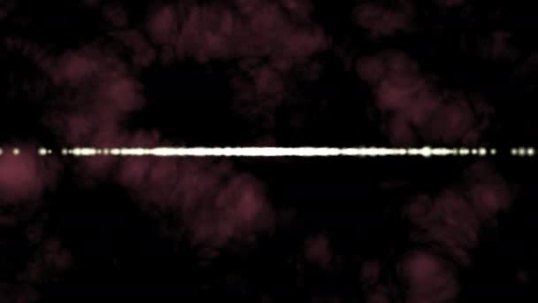 暗い空間で点滅する光源のストリークのイメージ レンダリングビデオ — ストック動画