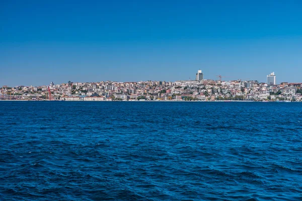 Beautiful View Bosphorus Strait Lots Building Bank European Side View — Stock Photo, Image