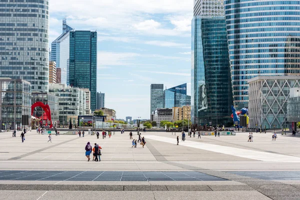 Les Gratte Ciel Modernes Défense Quartier Financier Des Affaires Moderne — Photo