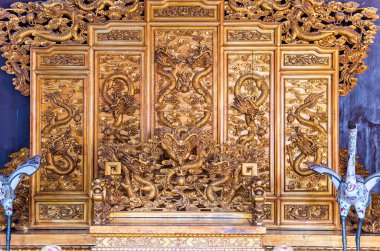 Çin 'in Qing Hanedanı' ndaki Taiping Kutsal Krallığı 'nın (Taiping Tianguo) kralı Hong Xiuquan' ın kraliyet tahtı..