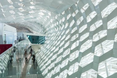  Shenzhen Bao 'an Uluslararası Havalimanı, Shenzhen, Guangdong, Çin. 