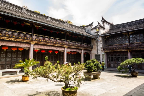 Çin Ahşap Geleneksel Binaları Tianyige Kütüphanesi Nin Içinde Çin Hala — Stok fotoğraf