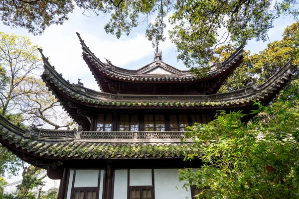 Bâtiments Traditionnels Chinois Bois Intérieur Bibliothèque Tianyige Qui Est Aussi — Photo