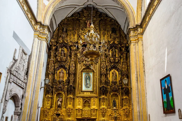 Intérieur Église Couvent San Francisco Situé Extrémité Ouest Madero Street — Photo