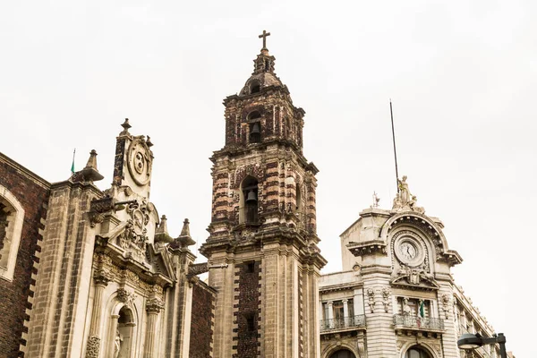 Exteriors of Cathedral church in the downtown of Mexico City.