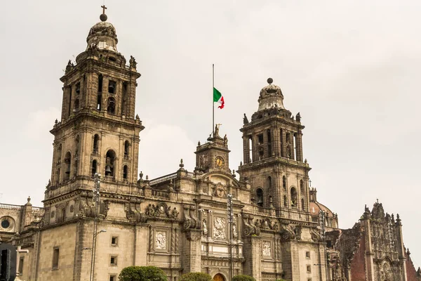 Мехіко Найстаріший Найбільший Собор Всій Латинській Америці — стокове фото