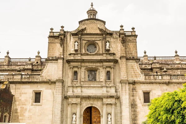 Mexico City Metropolitan Katedraali Vanhin Suurin Katedraali Koko Latinalaisessa Amerikassa — kuvapankkivalokuva