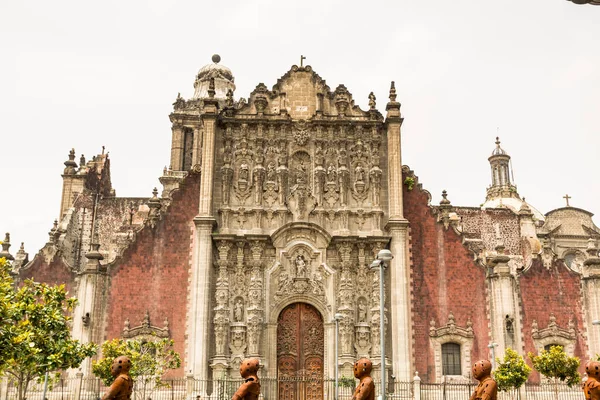 Mexico City Metropolitan Katedrali Latin Amerika Nın Eski Büyük Katedrali — Stok fotoğraf