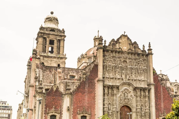 Mexico City Metropolitan Katedraali Vanhin Suurin Katedraali Koko Latinalaisessa Amerikassa — kuvapankkivalokuva