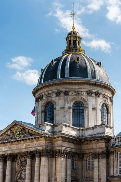 Dome Institut France Břehu Řeky Seine Paříži Francouzská Učená Společnost — Stock fotografie