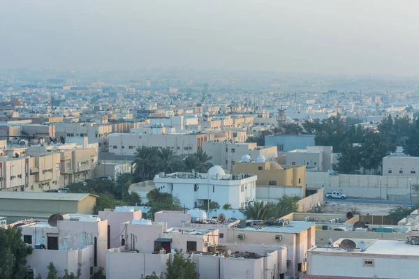 Çatıları olan Riyad 'ın hava manzarası.