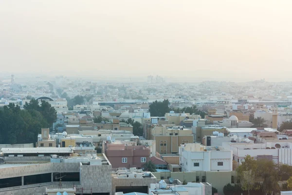 Çatıları olan Riyad 'ın hava manzarası.