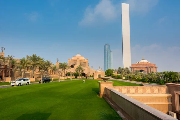 Green Garden Emirates Palace Hotel Abu Dhabi Luksusowy Hotel Siedmiogwiazdkowy — Zdjęcie stockowe