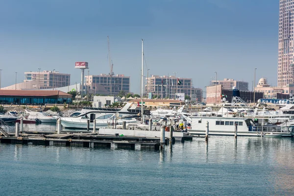 Yachts Parking Port Abu Dhabi Émirats Arabes Unis — Photo