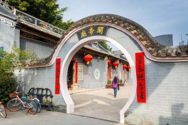 Nantou 'daki Çin Guanyu Tapınağı Eski Şehir, Shenzhen, Çin