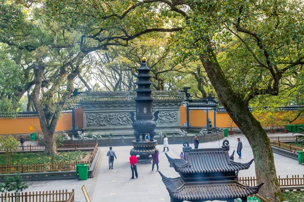 Bronze Incense Burner Fayu Temples Putuoshan Zhoushan Islands Renowned Site — Stock Photo, Image