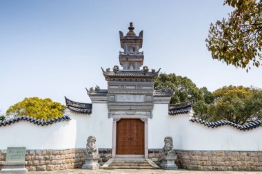 Putuoshan, Zhoushan Adaları, Zhejiang 'daki Pagoda ve Tapınaklar, Bodhisattva Avalokitesvara' nın (Guanyin)
