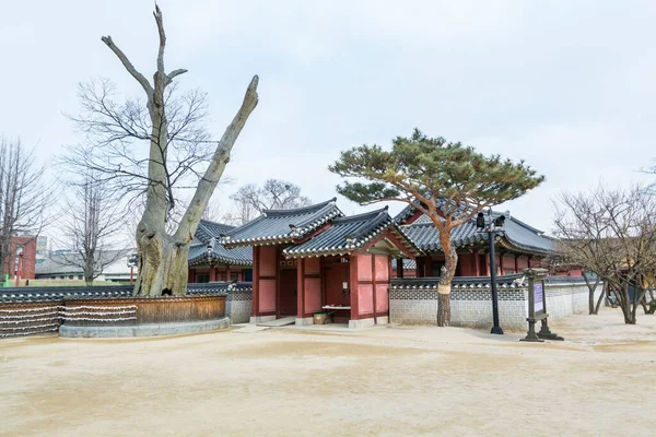 Wooden house in the Hwaseong Haenggung Palace located in Suwon South Korea,  the largest one of where the king Jeongjo and royal family retreated to during a war