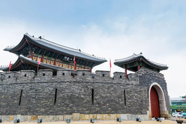 Paldalmun Gate Fornborgen Hwaseong Paldal Suwon Gyeonggi Republiken Korea — Stockfoto