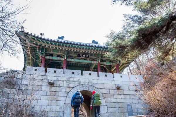 Traditional Fortress Namdeamun Bukhansan Mountain National Park Seoul South Korea — Stock Photo, Image