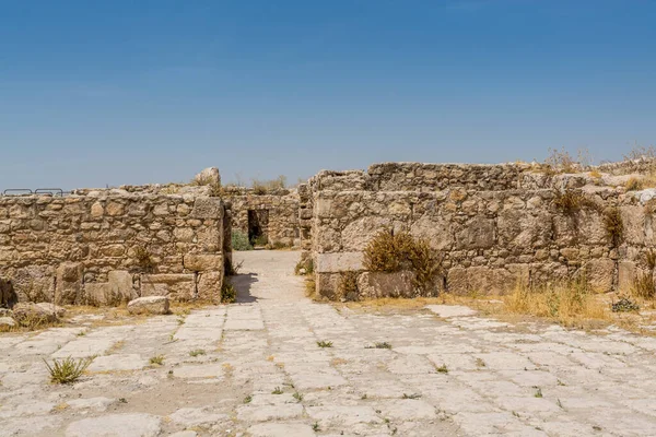 Rovine Delle Mura Nella Cittadella Amman Sito Storico Centro Del — Foto Stock