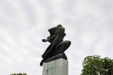 Sırbistan 'ın Belgrad kentindeki Kalemegdan kalesinin önündeki Fransa' ya Minnet Anıtı