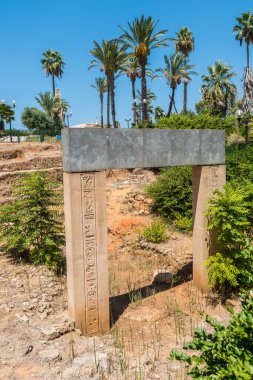 Firavun Ramses II 'nin Mısır Kapısı. Yaffo, İsrail