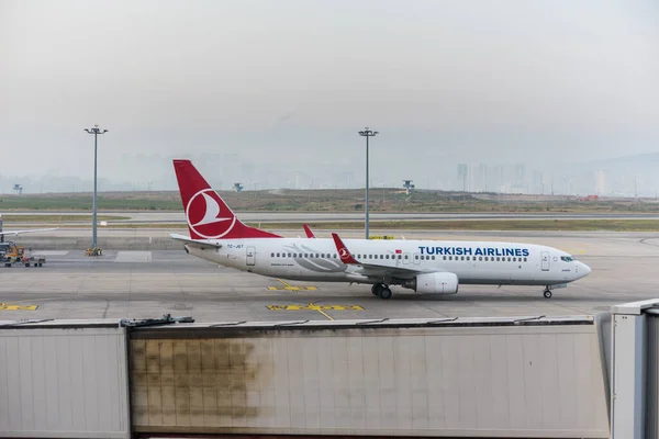 Aereo Della Pegasus Airlines Taxi All Aeroporto Internazionale Istanbul Sabiha — Foto Stock
