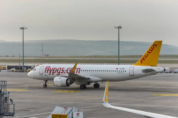 Aereo Della Pegasus Airlines Taxi All Aeroporto Internazionale Istanbul Sabiha — Foto Stock