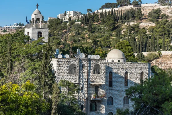 聖シュテファンのギリシャ正教会 または聖シュテファン大聖堂 カトリック教会 キドロン渓谷や王の谷に位置 エルサレムの旧市街の壁の外 — ストック写真