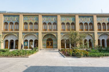 İran 'ın Tahran kentindeki Golestan sarayındaki tarihi binalar
