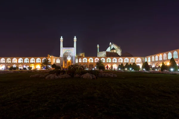 Night View Shah Mosque Imam Mosque Situated South Side Naqsh — Stock Photo, Image