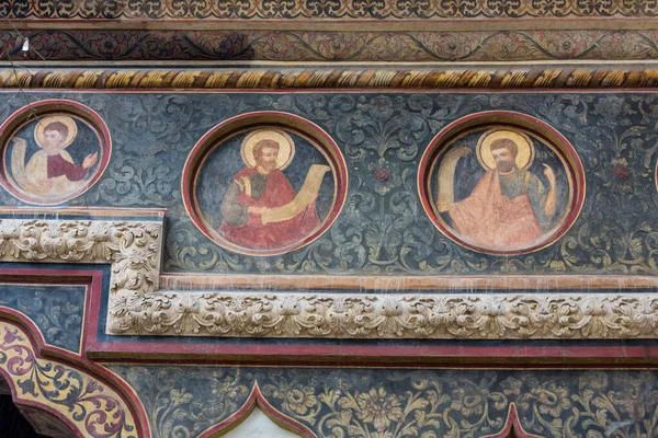 Mănăstirea Stavropoleos Cunoscută Sub Numele Biserica Stavropoleos Secolul Trecut Când — Fotografie, imagine de stoc
