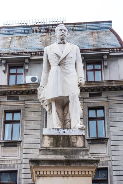 Statue Spiru Haret Mathématicien Astronome Professeur Homme Politique Qui Servi — Photo