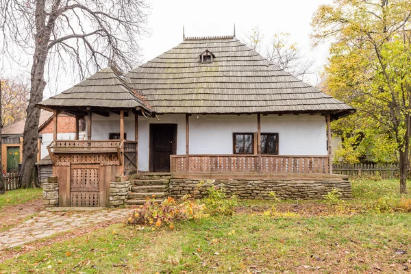 Auténticas Granjas Campesinas Casas Toda Rumania Dimitrie Gusti National Village —  Fotos de Stock