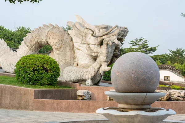 Una Estatua Dragón Longyuan Park Longgang Shenzhen China —  Fotos de Stock