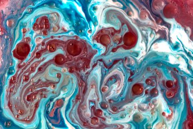 Soyut psikedelik arka plan. Renkli bir sıvıda mürekkep. Renkli boya damlaları suya karışıyor. Sıvı nehri. Renkli boya. Yüksek kalite fotoğraf