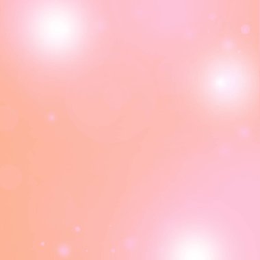 Square pastel background with a smooth peach-pink transition and scattered soft bokeh highlights. Perfect for greeting cards, beauty branding, posters and elegant promotional layouts. 