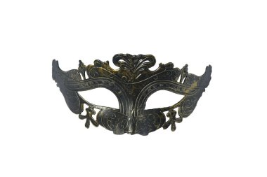 Venedik Karnavalı maske üzerinde beyaz izole