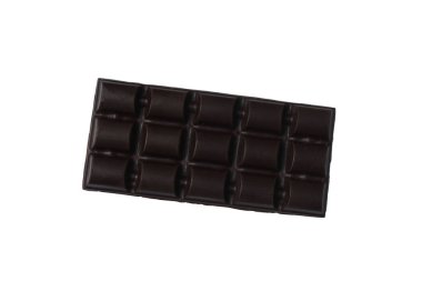 Beyaz arka planda çikolata çubuğu