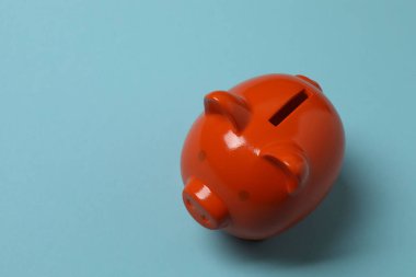 Renkli arka planda domuz kumbarası