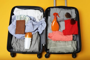 Bavul, valiz, yaz seyahati ve tatil için bavul