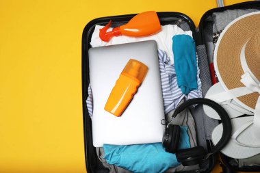 Bavul, valiz, yaz seyahati ve tatil için bavul