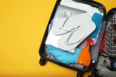 Bavul, valiz, yaz seyahati ve tatil için bavul