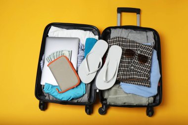 Bavul, valiz, yaz seyahati ve tatil için bavul