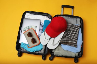 Bavul, valiz, yaz seyahati ve tatil için bavul